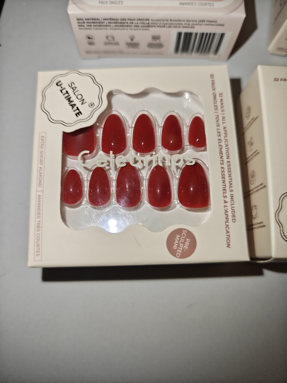 Celebritips Brand New  Red Press-On Nails